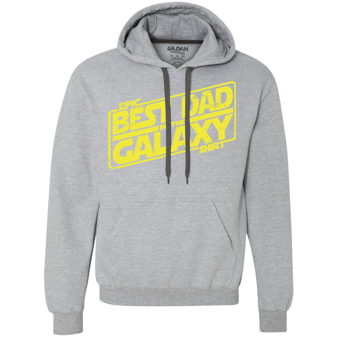 Sweatshirts Sport Grey / Small Best Dad in the Galaxy Premium Fleece Hoodie