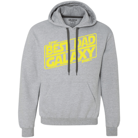 Sweatshirts Sport Grey / Small Best Dad in the Galaxy Premium Fleece Hoodie