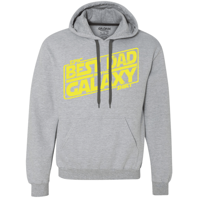 Sweatshirts Sport Grey / Small Best Dad in the Galaxy Premium Fleece Hoodie
