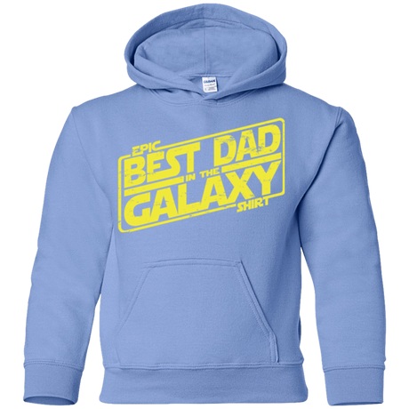 Sweatshirts Carolina Blue / YS Best Dad in the Galaxy Youth Hoodie