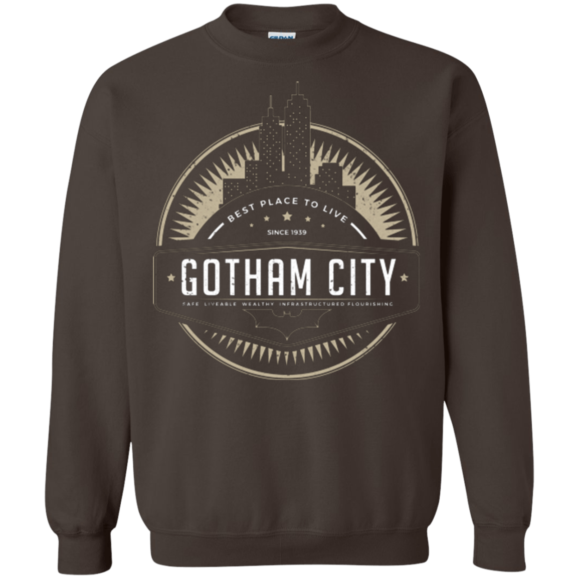 Sweatshirts Dark Chocolate / Small Best Place To Live Crewneck Sweatshirt