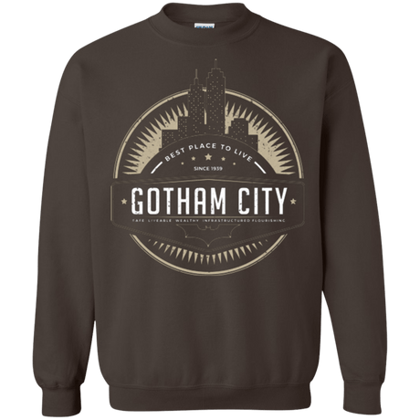 Sweatshirts Dark Chocolate / Small Best Place To Live Crewneck Sweatshirt