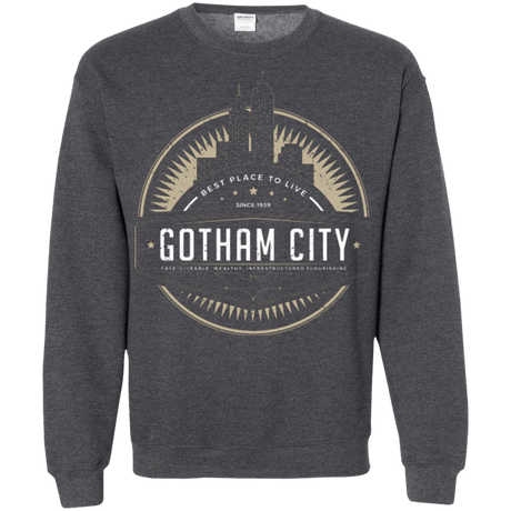 Sweatshirts Dark Heather / Small Best Place To Live Crewneck Sweatshirt