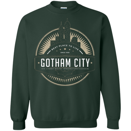 Sweatshirts Forest Green / Small Best Place To Live Crewneck Sweatshirt