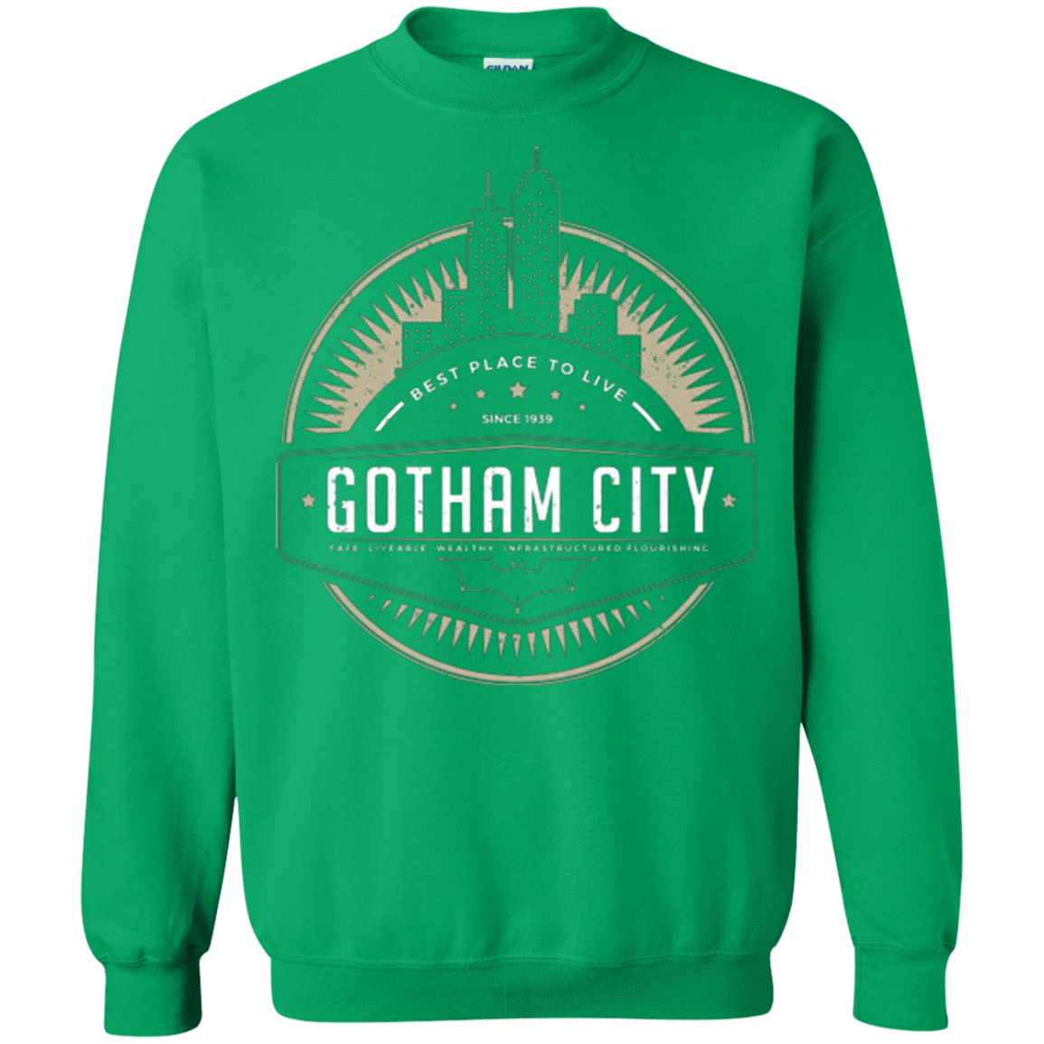 Sweatshirts Irish Green / Small Best Place To Live Crewneck Sweatshirt