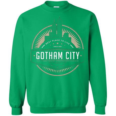 Sweatshirts Irish Green / Small Best Place To Live Crewneck Sweatshirt