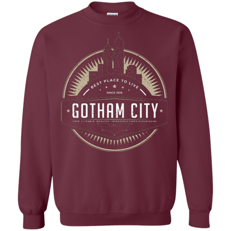 Sweatshirts Maroon / Small Best Place To Live Crewneck Sweatshirt