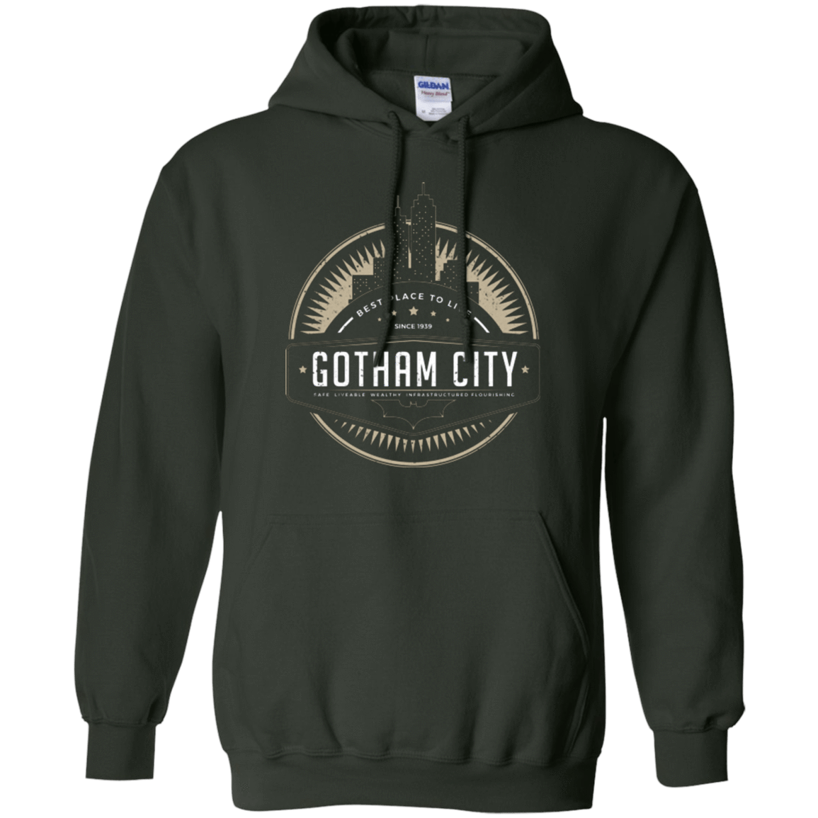 Sweatshirts Forest Green / Small Best Place To Live Pullover Hoodie