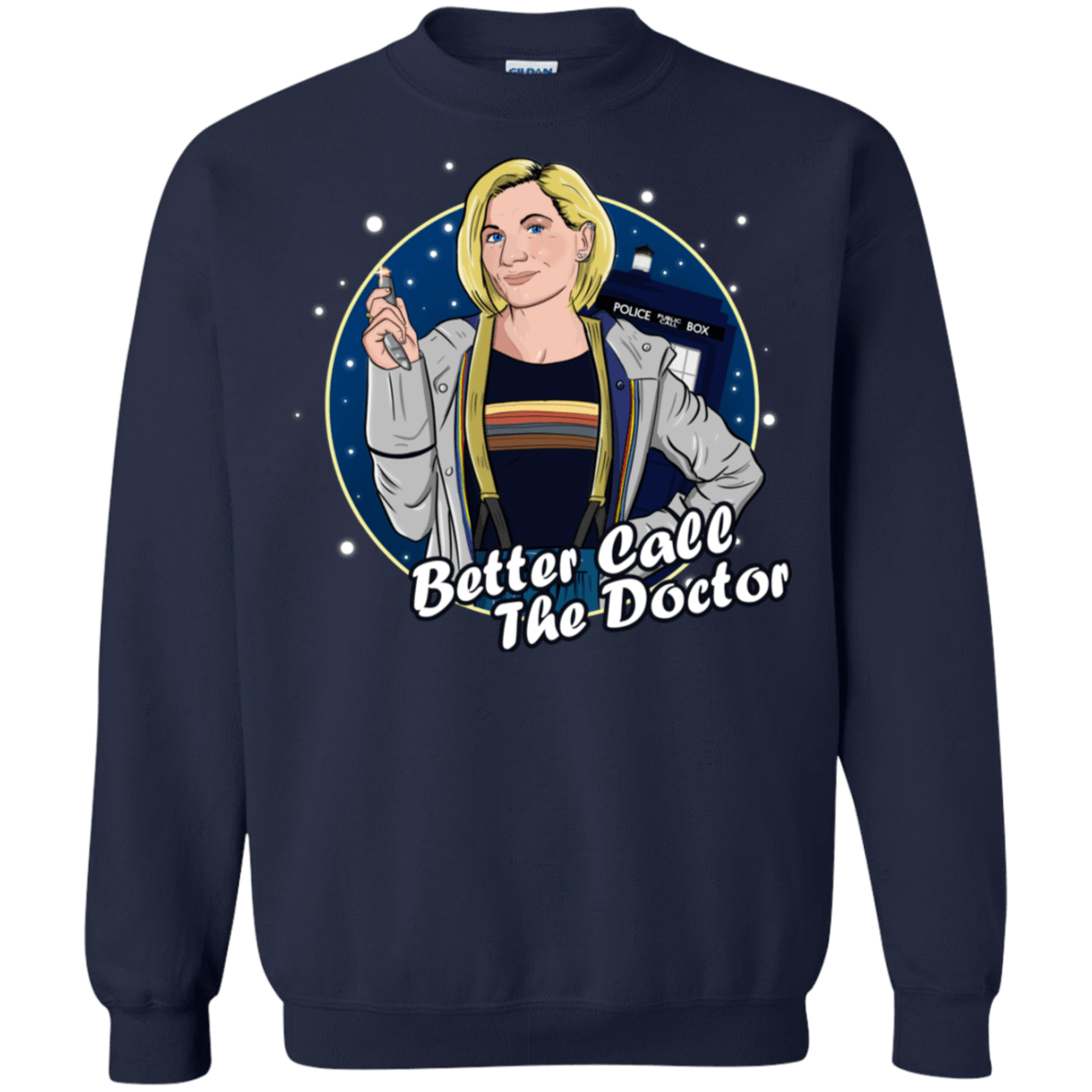 Sweatshirts Navy / S Better Call the Doctor Crewneck Sweatshirt