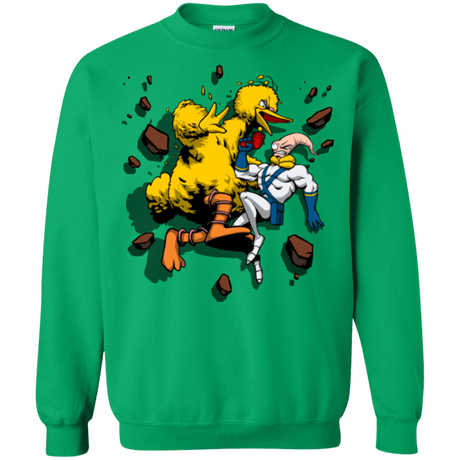 Sweatshirts Irish Green / Small Big Bird and Worm Crewneck Sweatshirt