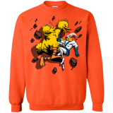 Sweatshirts Orange / Small Big Bird and Worm Crewneck Sweatshirt