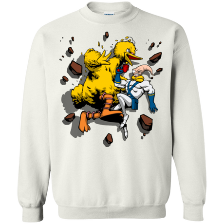 Sweatshirts White / Small Big Bird and Worm Crewneck Sweatshirt