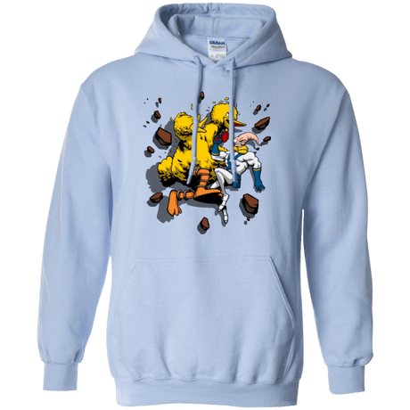 Sweatshirts Light Blue / Small Big Bird and Worm Pullover Hoodie