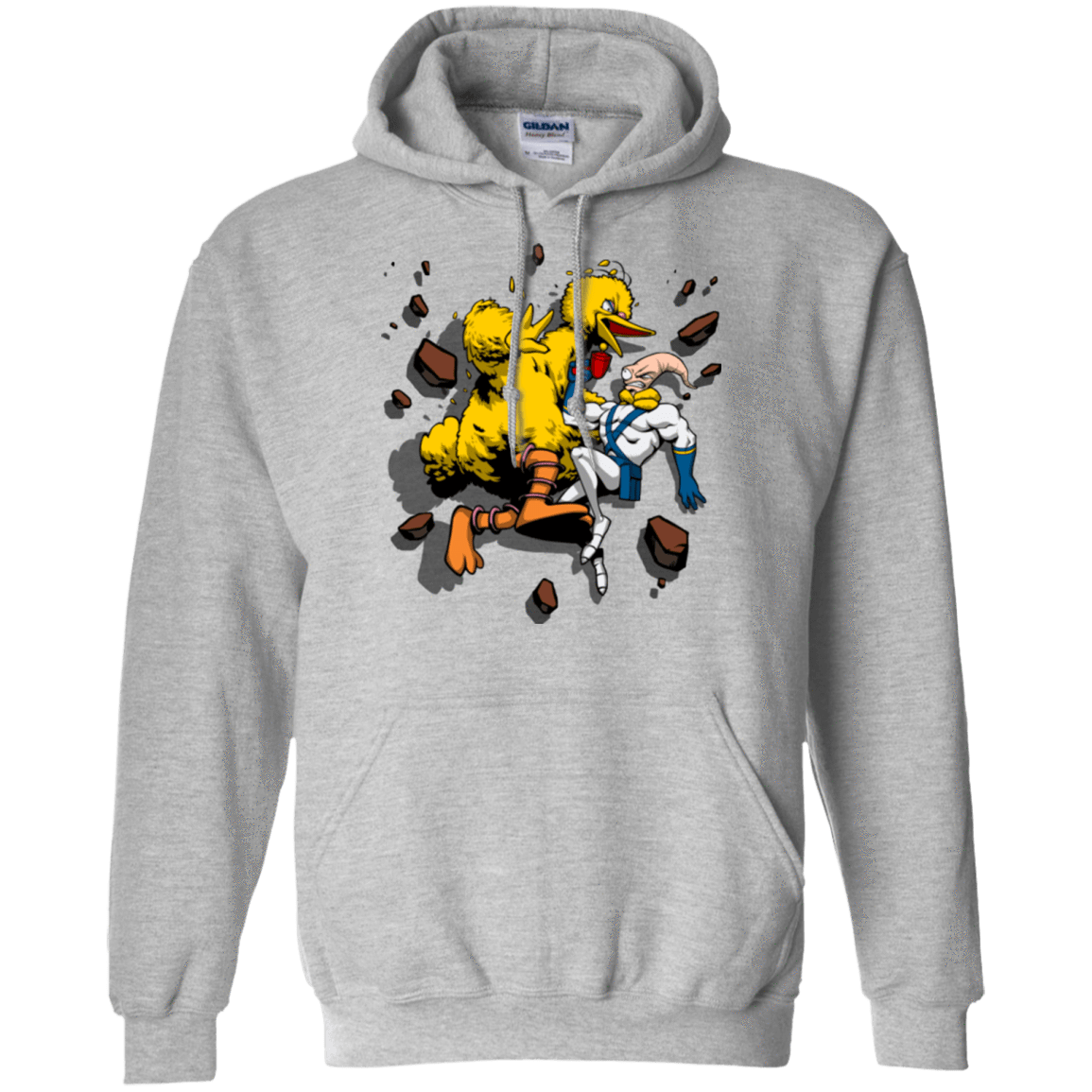 Sweatshirts Sport Grey / Small Big Bird and Worm Pullover Hoodie