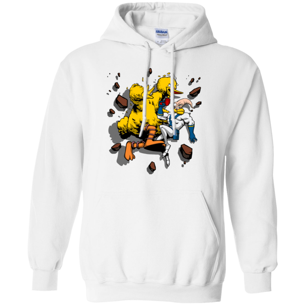 Sweatshirts White / Small Big Bird and Worm Pullover Hoodie