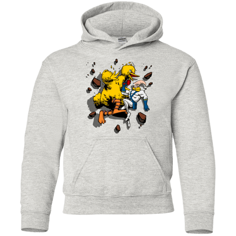Sweatshirts Ash / YS Big Bird and Worm Youth Hoodie