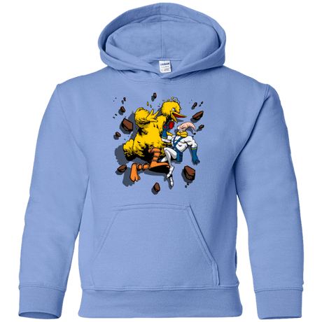 Sweatshirts Carolina Blue / YS Big Bird and Worm Youth Hoodie