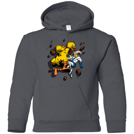 Sweatshirts Charcoal / YS Big Bird and Worm Youth Hoodie