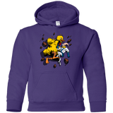 Sweatshirts Purple / YS Big Bird and Worm Youth Hoodie