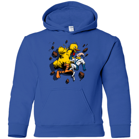 Sweatshirts Royal / YS Big Bird and Worm Youth Hoodie