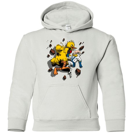 Sweatshirts White / YS Big Bird and Worm Youth Hoodie