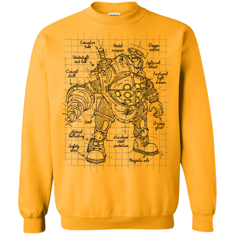 Sweatshirts Gold / S Big Daddy Plan Crewneck Sweatshirt