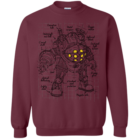 Sweatshirts Maroon / S Big Daddy Plan Crewneck Sweatshirt