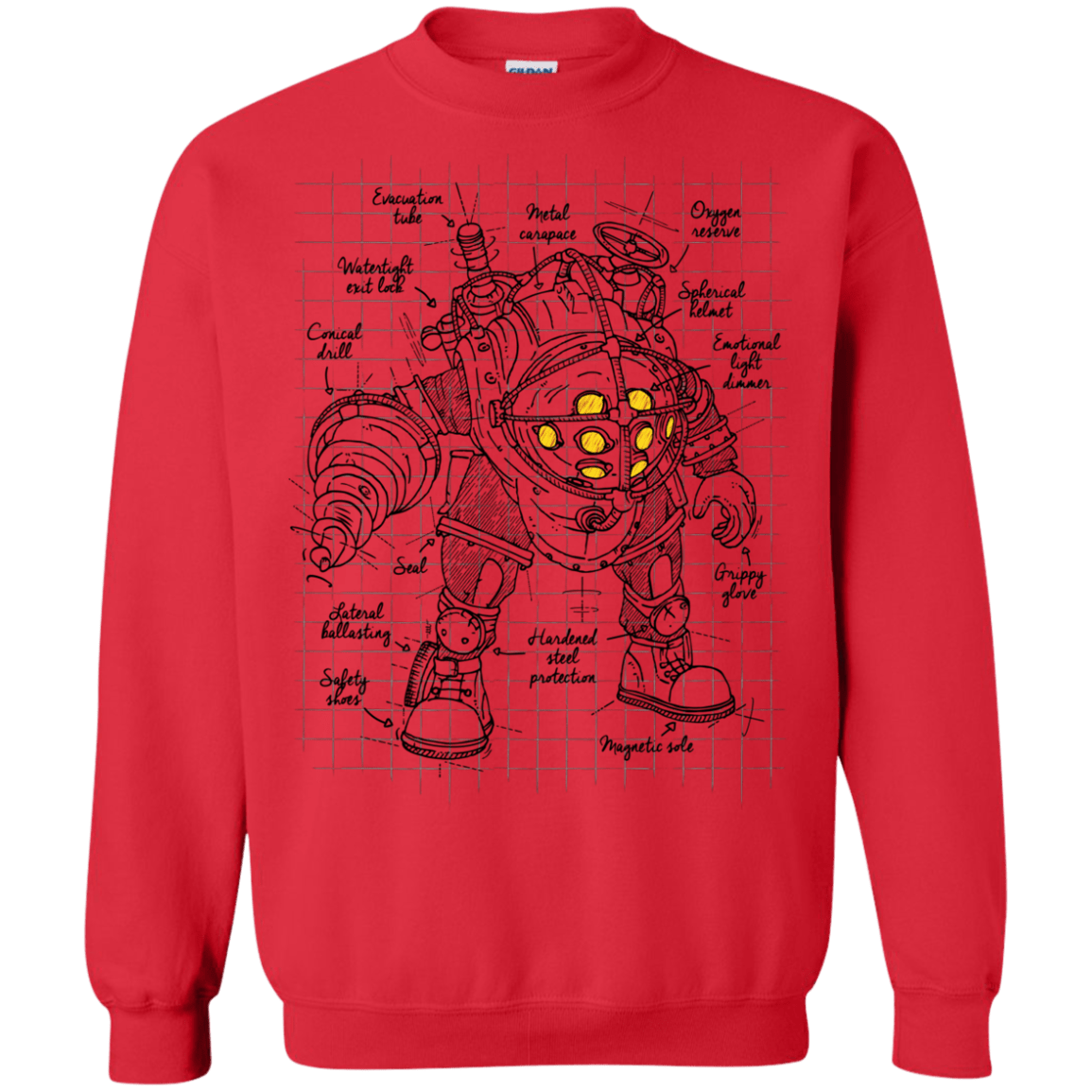 Sweatshirts Red / S Big Daddy Plan Crewneck Sweatshirt