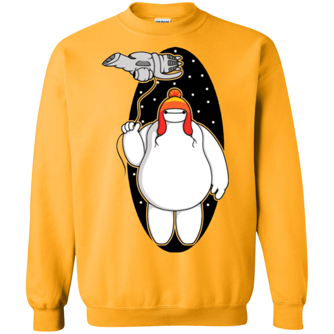 Sweatshirts Gold / Small Big Damn Hero 6 Crewneck Sweatshirt