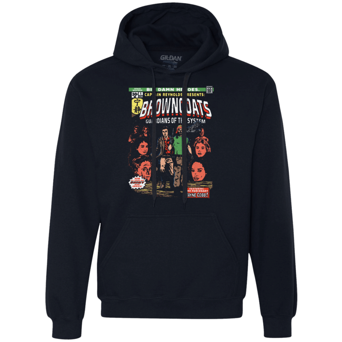 Sweatshirts Navy / Small Big Damn Heroes Premium Fleece Hoodie