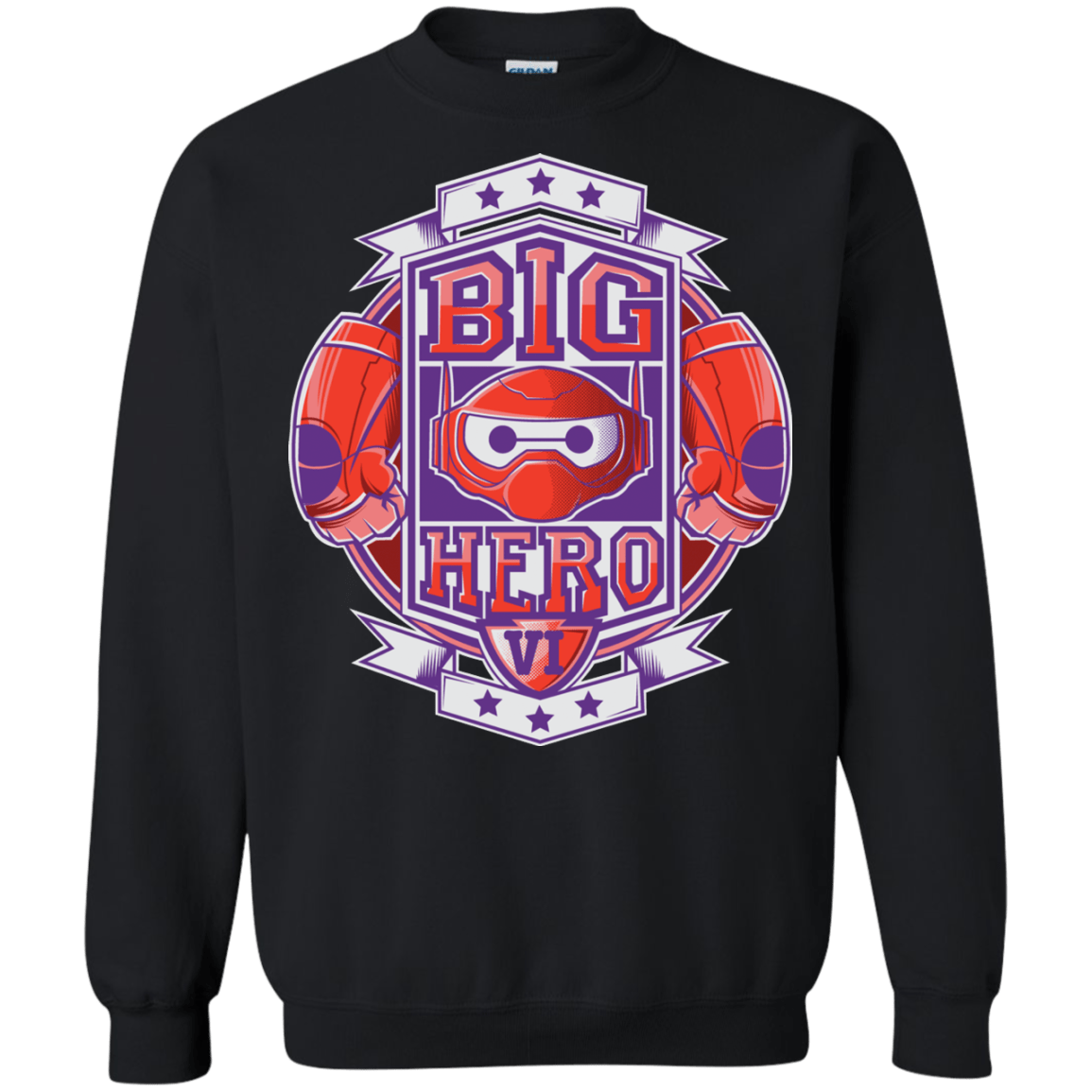 Sweatshirts Black / Small BIG HERO VI BOXING Crewneck Sweatshirt