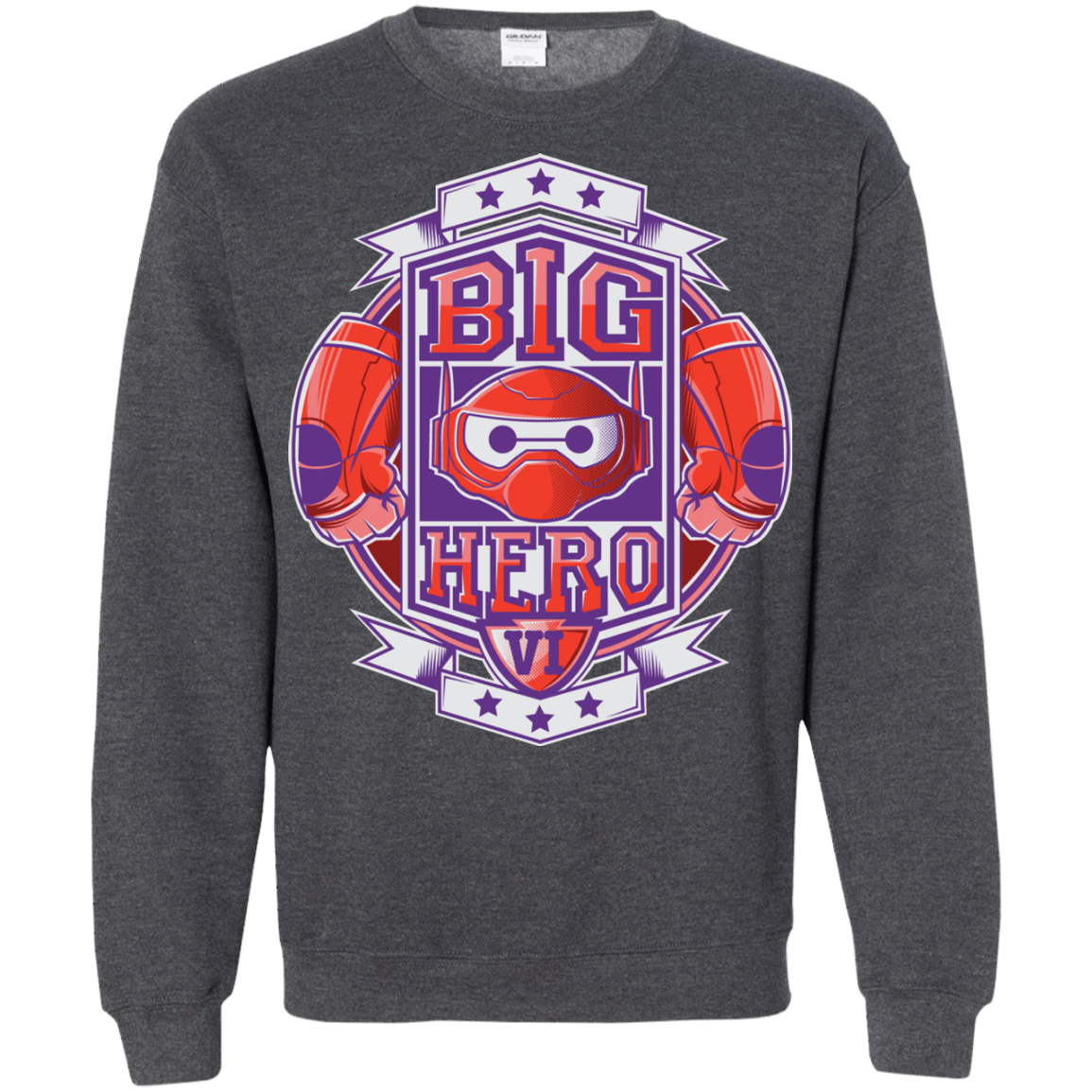 Sweatshirts Dark Heather / Small BIG HERO VI BOXING Crewneck Sweatshirt