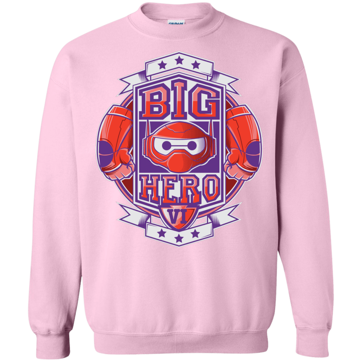 Sweatshirts Light Pink / Small BIG HERO VI BOXING Crewneck Sweatshirt