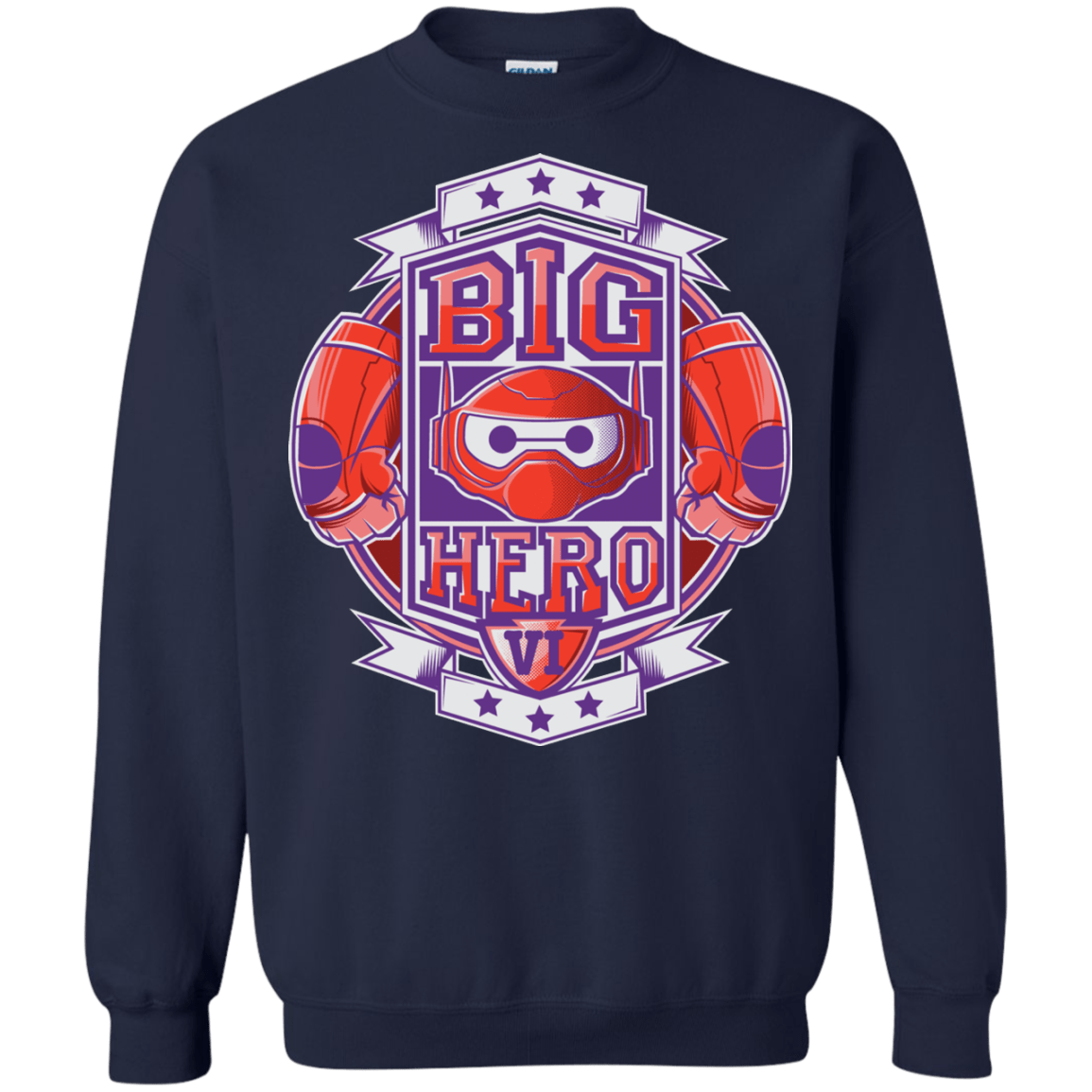 Sweatshirts Navy / Small BIG HERO VI BOXING Crewneck Sweatshirt