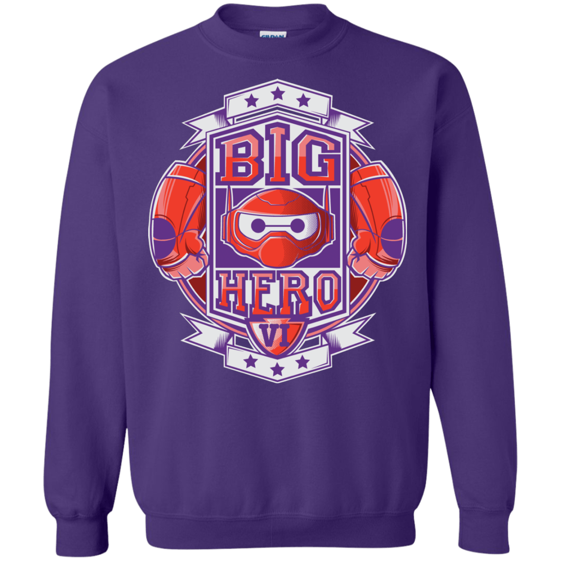 Sweatshirts Purple / Small BIG HERO VI BOXING Crewneck Sweatshirt