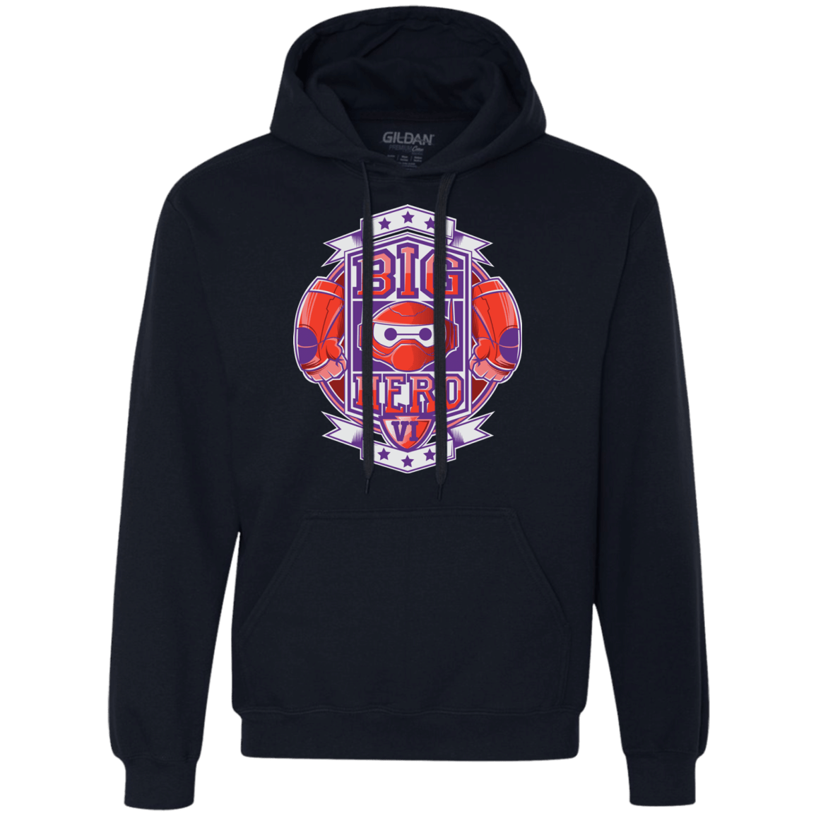 Sweatshirts Navy / Small BIG HERO VI BOXING Premium Fleece Hoodie