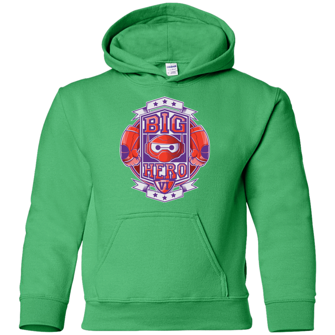 Sweatshirts Irish Green / YS BIG HERO VI BOXING Youth Hoodie