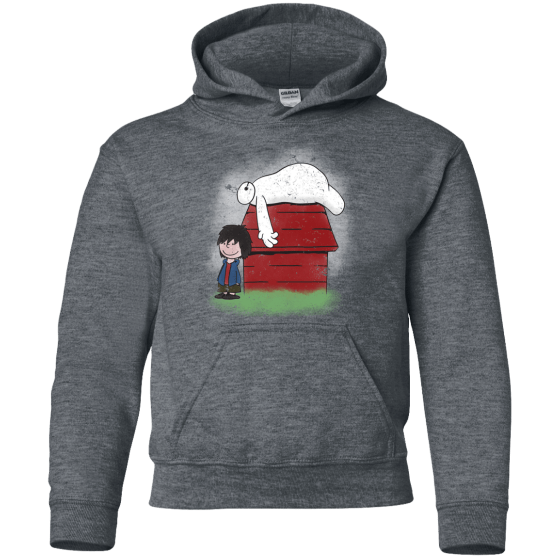 Sweatshirts Dark Heather / YS Big Peanut 6 Youth Hoodie