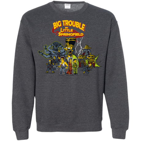 Sweatshirts Dark Heather / S Big Trouble Crewneck Sweatshirt