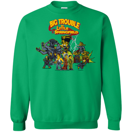 Sweatshirts Irish Green / S Big Trouble Crewneck Sweatshirt