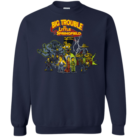 Sweatshirts Navy / S Big Trouble Crewneck Sweatshirt