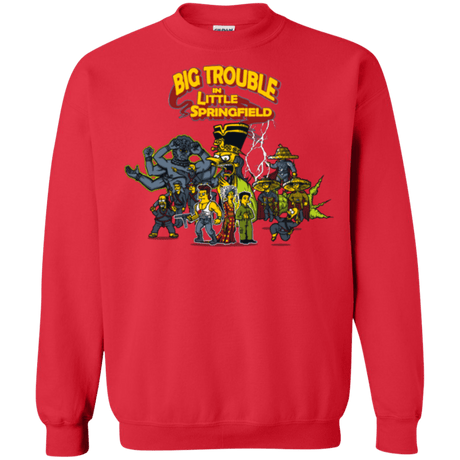 Sweatshirts Red / S Big Trouble Crewneck Sweatshirt