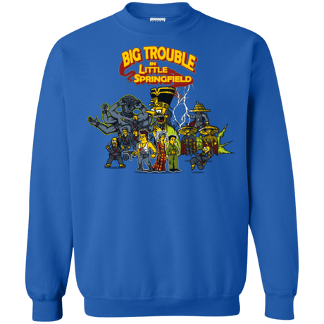 Sweatshirts Royal / S Big Trouble Crewneck Sweatshirt