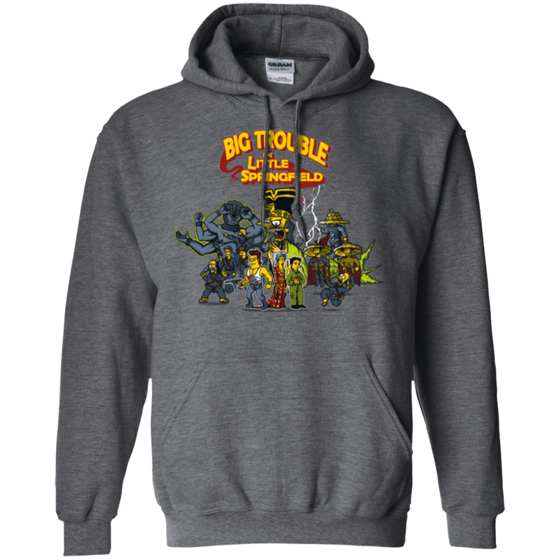 Sweatshirts Dark Heather / S Big Trouble Pullover Hoodie