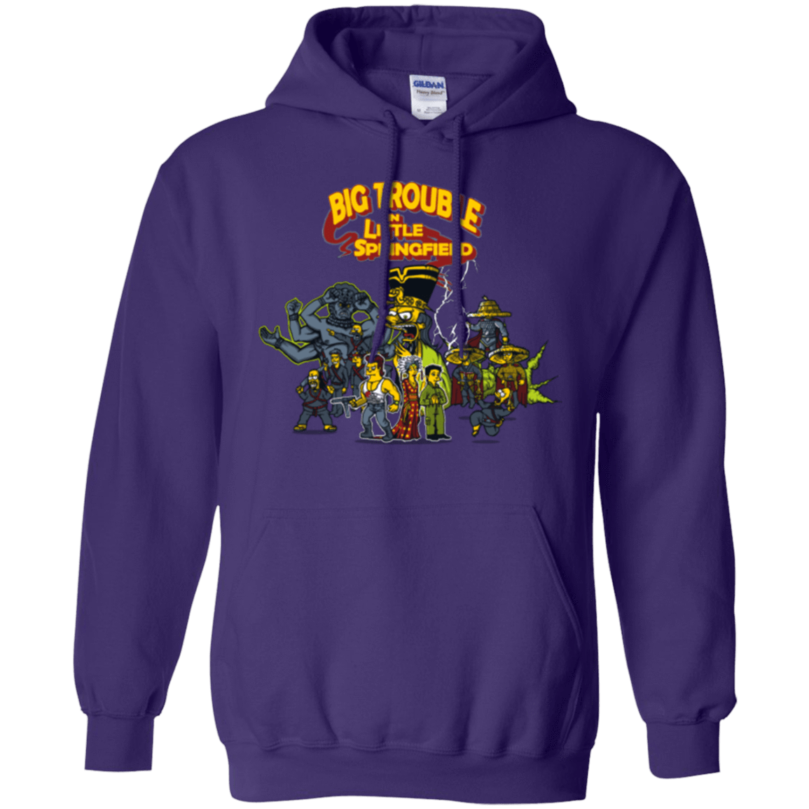 Sweatshirts Purple / S Big Trouble Pullover Hoodie