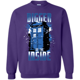 Sweatshirts Purple / S Bigger on the Inside Crewneck Sweatshirt