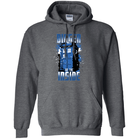 Sweatshirts Dark Heather / S Bigger on the Inside Pullover Hoodie