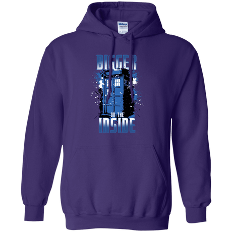 Sweatshirts Purple / S Bigger on the Inside Pullover Hoodie