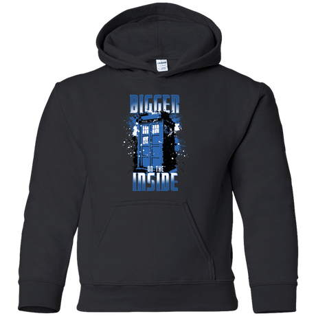 Sweatshirts Black / YS Bigger on the Inside Youth Hoodie