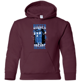 Sweatshirts Maroon / YS Bigger on the Inside Youth Hoodie